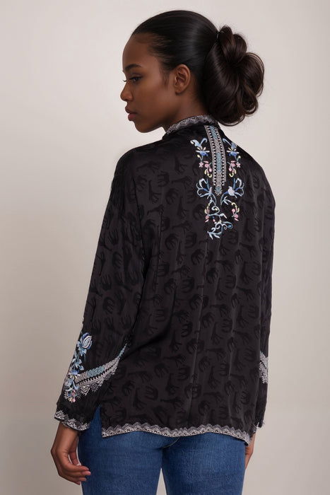 Johnny Was Slim Audrey Button-Down Shirt C16824 *