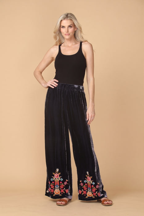 Johnny Was Sapphire Blue Anaya Velvet Pants J64925-9