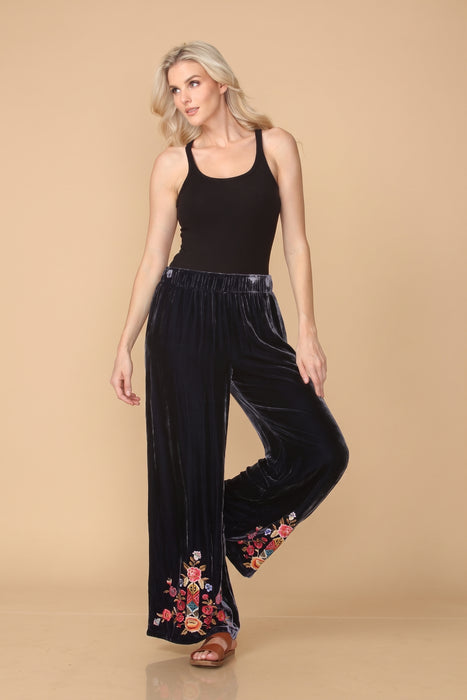 Johnny Was Sapphire Blue Anaya Velvet Pants J64925-9