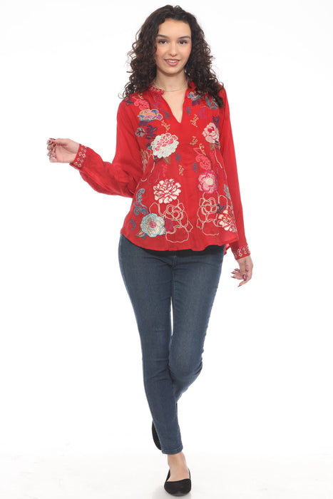 Johnny Was Marcia Embroidered Blouse C12124-O *
