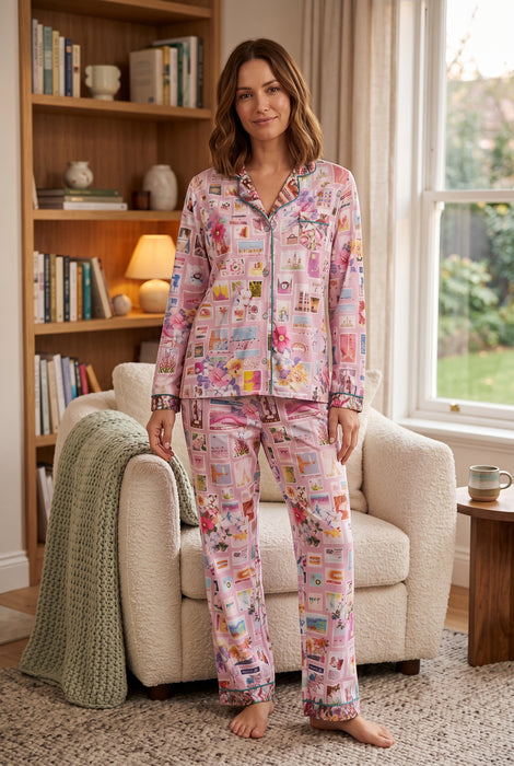 Johnny Was Sekai The Carly Long Sleeve Pajama Set MS8225-S