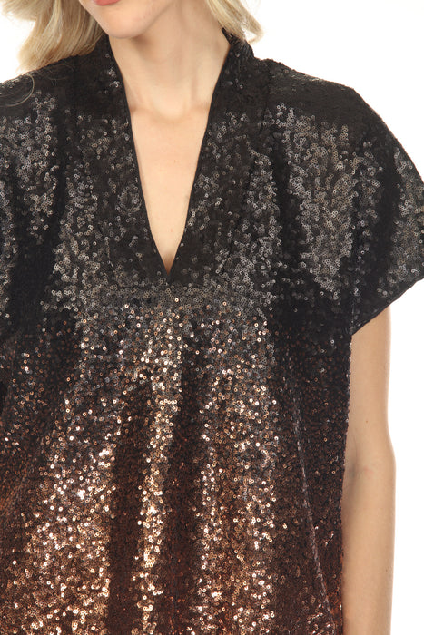 Johnny Was Sequin Yoana Top R13322-O