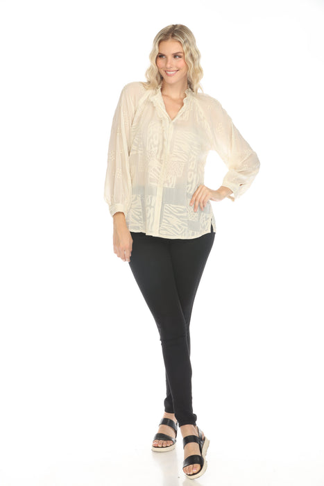 Johnny Was Molli Button-Down Blouse C19925-R