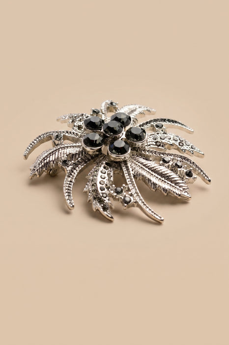 Johnny Was Silver One Size Flower Brooch CJ87125-O