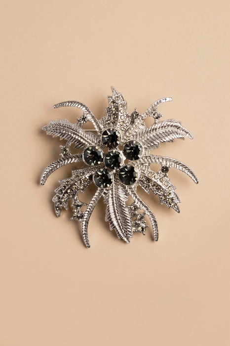 Johnny Was Silver One Size Flower Brooch CJ87125-O