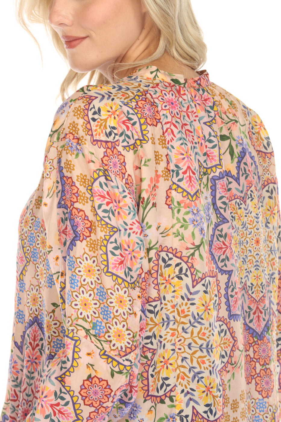 Kalani Silk Blouse | Johnny Was — AfterRetail