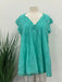 Johnny Was Style C26423 Summer Blue Summer Anthena Eyelet Embroidered Tunic Top Boho Chic