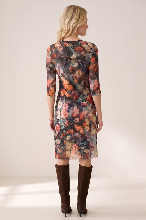 Johnny Was Teyros Mesh Midi Dress R39425-O