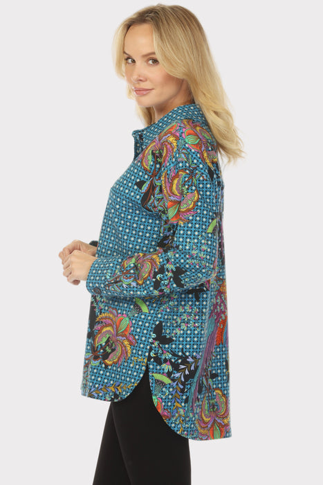 Johnny Was Thalassa French Terry Chore Jacket T43625-8