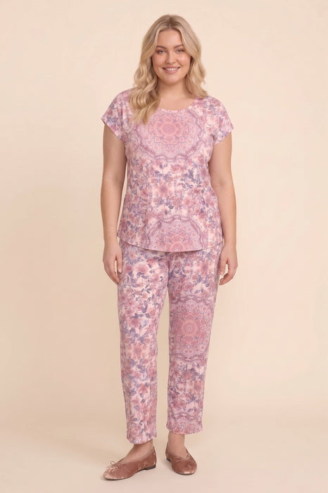 Johnny Was The Aussie Bobbie Crop Pajama Set Plus Size MS8824-AX