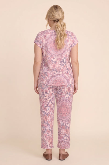 Johnny Was The Aussie Bobbie Crop Pajama Set Plus Size MS8824-AX