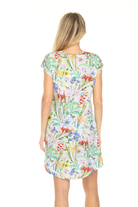 Johnny Was The Brigette Cap Sleeve Sleep Dress MS8525-D