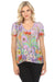 Johnny Was Style T17524 The Janie Daphne Favorite Short Sleeve V-Neck Swing Tee Boho Chic