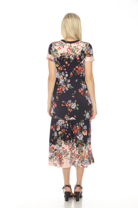 Johnny Was The Janie Elsa Favorite Tiered Henley Knit Dress T35324