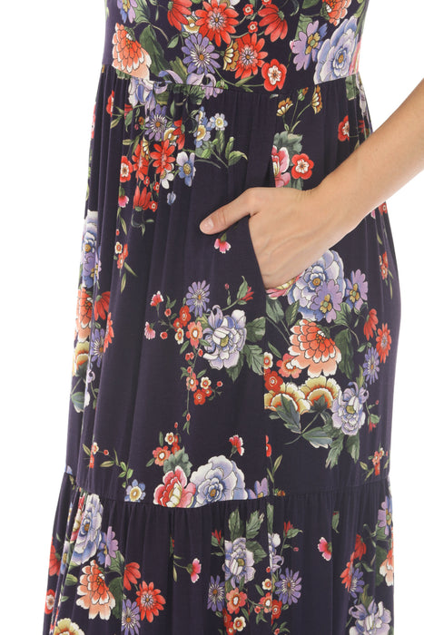 Johnny Was The Janie Elsa Favorite Tiered Henley Knit Dress T35324