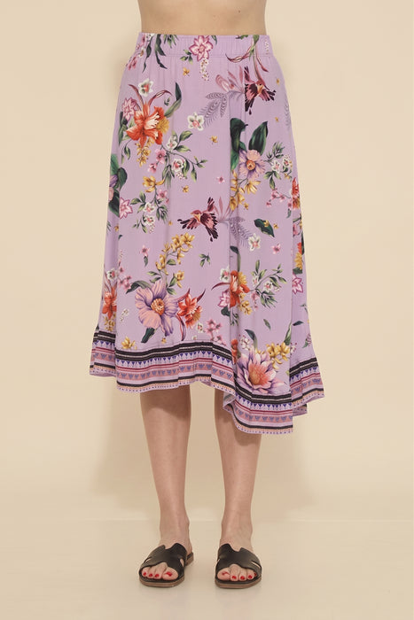 Johnny Was The Janie Favorite Floral Asymmetric Midi Skirt T70525-3