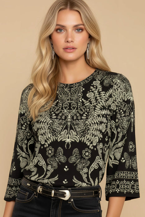 Johnny Was The Janie Favorite Bell Sleeve Top T10824-8