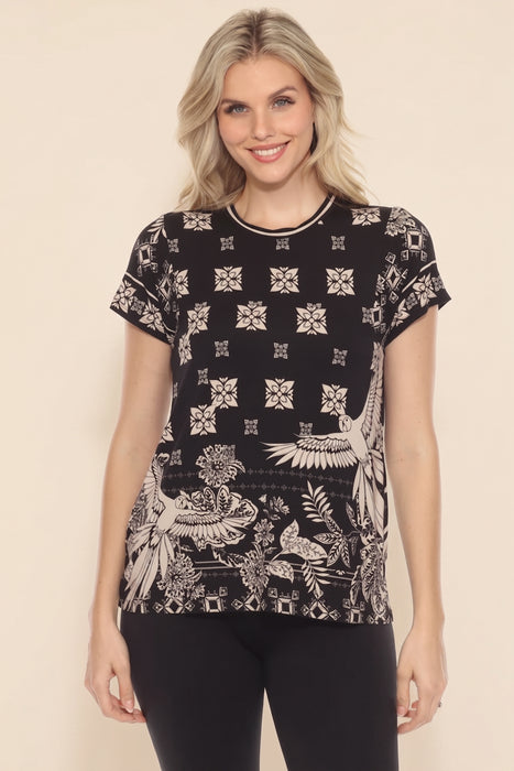Johnny Was The Janie Favorite Boxy Square Sleeve Tee T13525-1