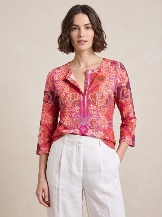 Johnny Was The Janie Favorite Button Front Henley Tunic T11026-1