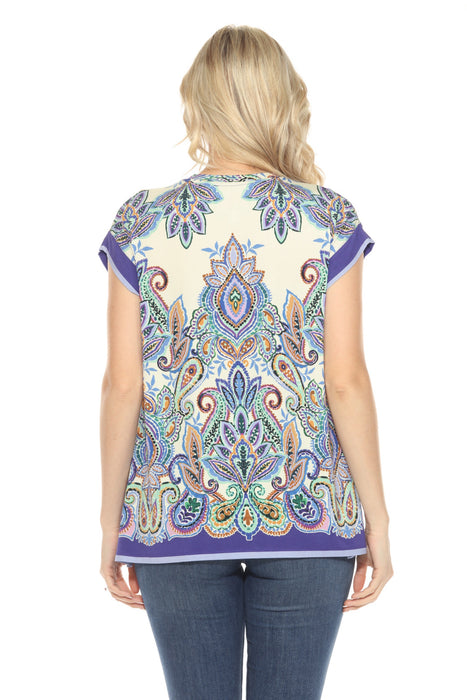 Johnny Was The Janie Favorite Crew Neck Draped Tee T14125