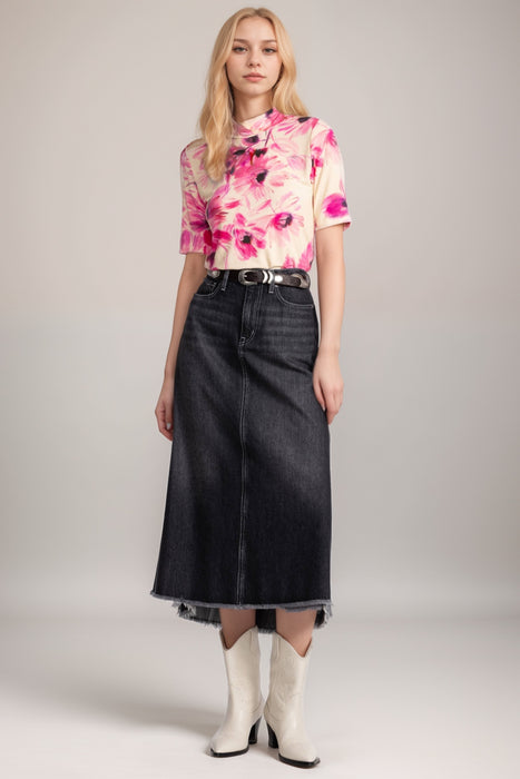 Johnny Was The Janie Favorite Fitted Elbow Sleeve Mock Neck Top R11325-1