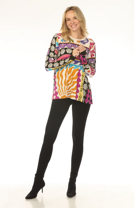 Johnny Was The Janie Favorite Long Sleeve Crew Neck Swing Tee T18725-E