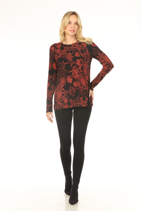 Johnny Was The Janie Favorite Long Sleeve Crew Neck Tee T18225-O