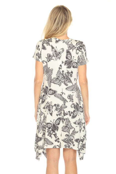 Johnny Was The Janie Favorite Short Handkerchief Hem Dress T38625-4