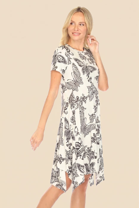 Johnny Was The Janie Favorite Short Handkerchief Hem Dress T38625-4