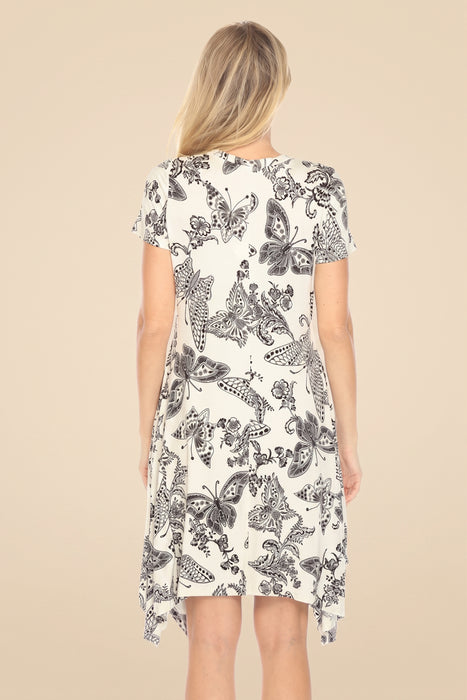 Johnny Was The Janie Favorite Short Handkerchief Hem Dress T38625-4