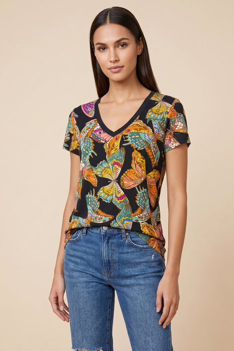 Johnny Was The Janie Favorite Short Sleeve V-Neck Tee R16426-R