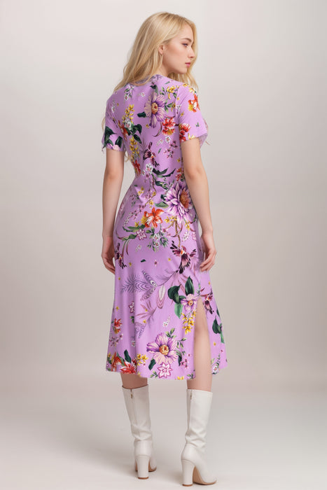 Johnny Was Purple The Janie Favorite Side Tie Knit Dress R34625-3