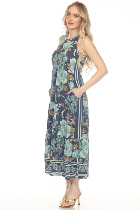 Johnny Was The Janie Favorite Sleeveless Floral Tiered Dress T36824-7