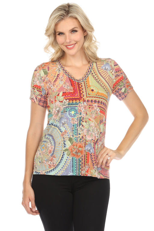 Janie 60'S Short Sleeve Top main image 1
