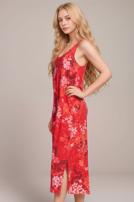 Johnny Was Red Sylvie The Tank Sleep Dress MS9125