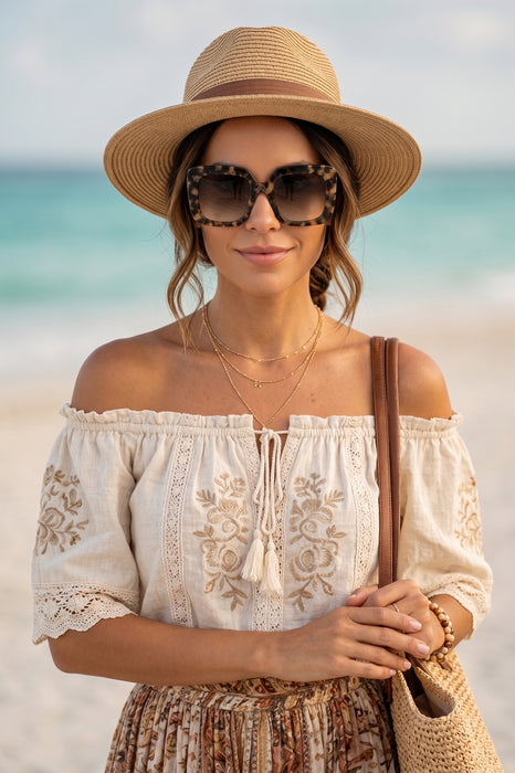 Johnny Was Tortoise Sutton Sunglasses MA1122