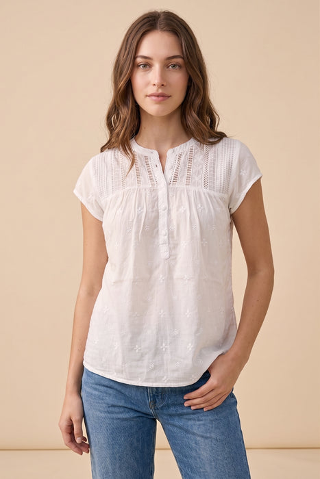 Johnny Was White Tunara Blouse C14725-3