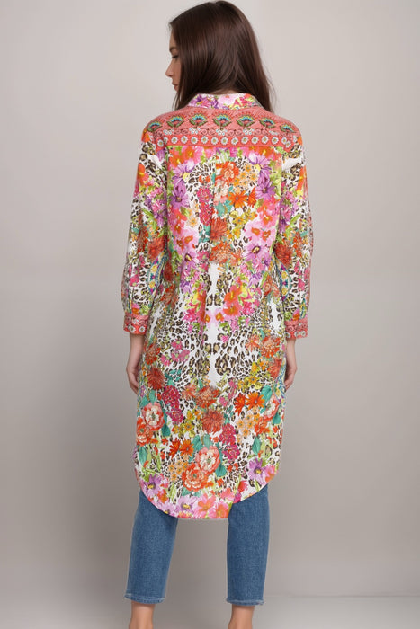 Johnny Was Wild Garden Relaxed Overshirt Tunic R23923-3