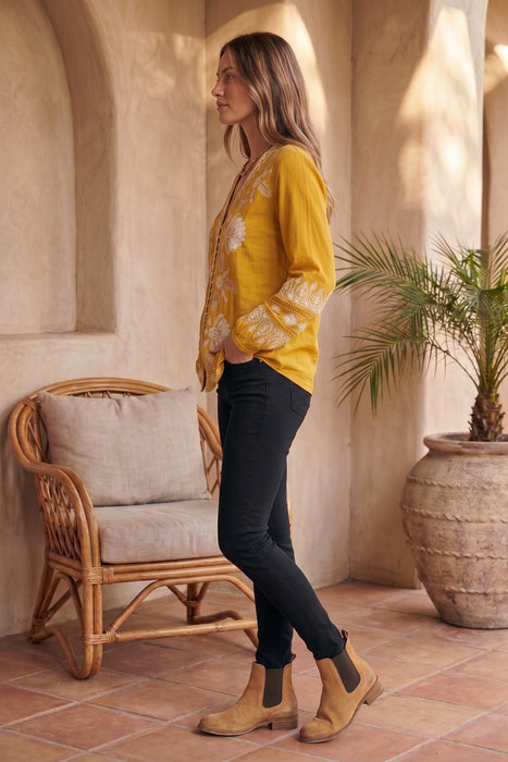 Johnny Was Workshop Alba Button Front Lisbon Blouse W13025-6 *