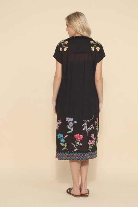 Johnny Was Workshop Evangeline Dolman Henley Dress W34024-3 *