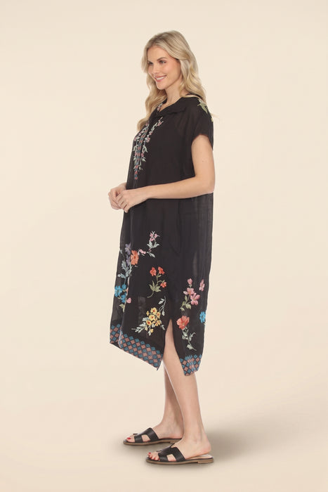 Johnny Was Workshop Evangeline Dolman Henley Dress W34024-3 *