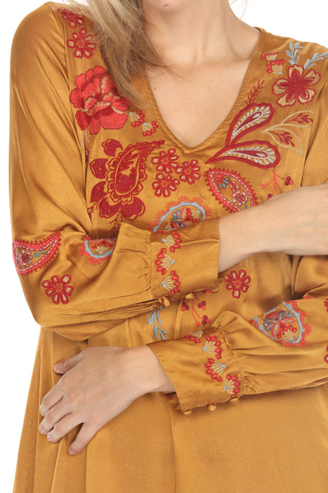 Johnny Was Workshop Sezana V-Neck Swing Dress W30524 *