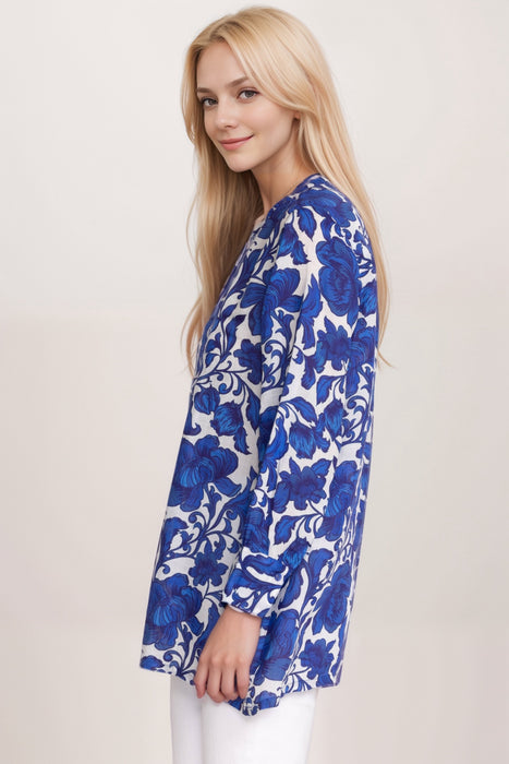 Johnny Was Workshop Camilla Henley Voyager Tunic Top W20324-4 *
