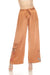 Johnny Was Workshop Style W67922 Copper Brown Didiana Belted Wide-Leg Paperbag Pants
