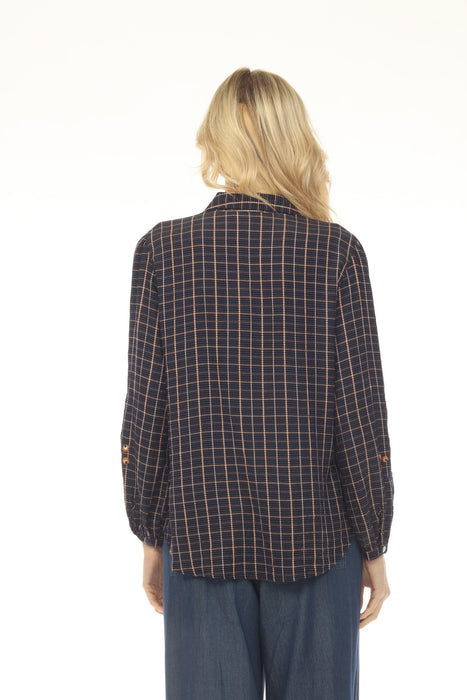 Johnny Was Workshop Didiana Lisbon Plaid Shirt J23245