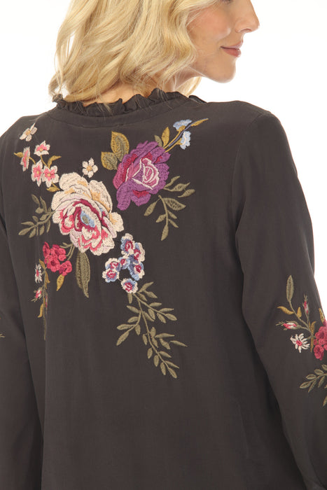 Johnny Was Workshop Floral Embroidered Blouse W30325-1