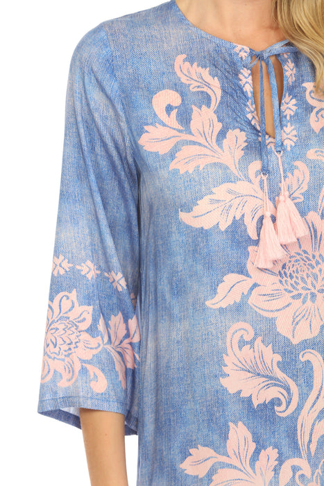 Johnny Was Workshop Florentina Kimono Sleeve Midi Dress W31825-2