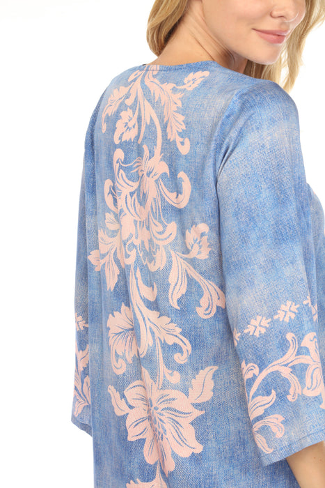 Johnny Was Workshop Florentina Kimono Sleeve Midi Dress W31825-2