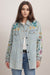 Johnny Was Workshop Style W44023-E Gabriella Denim Oversized Shirt Jacket