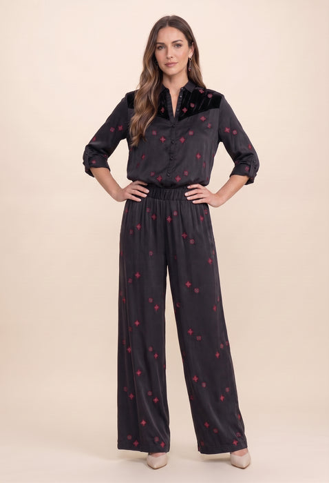 Johnny Was Workshop Maxine Seamed Wide Leg Pant W60423